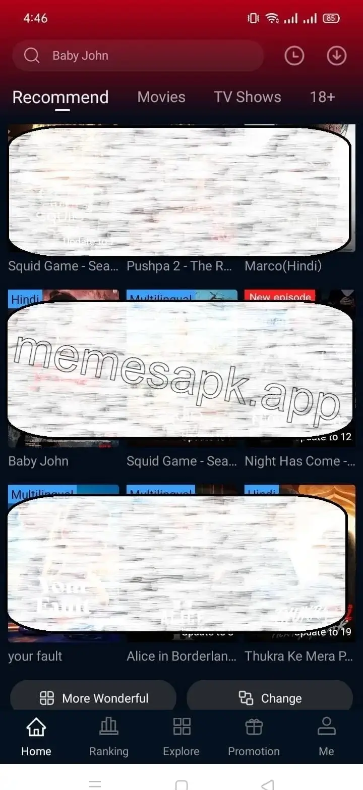 Screenshot of Memes APK for Free Movies